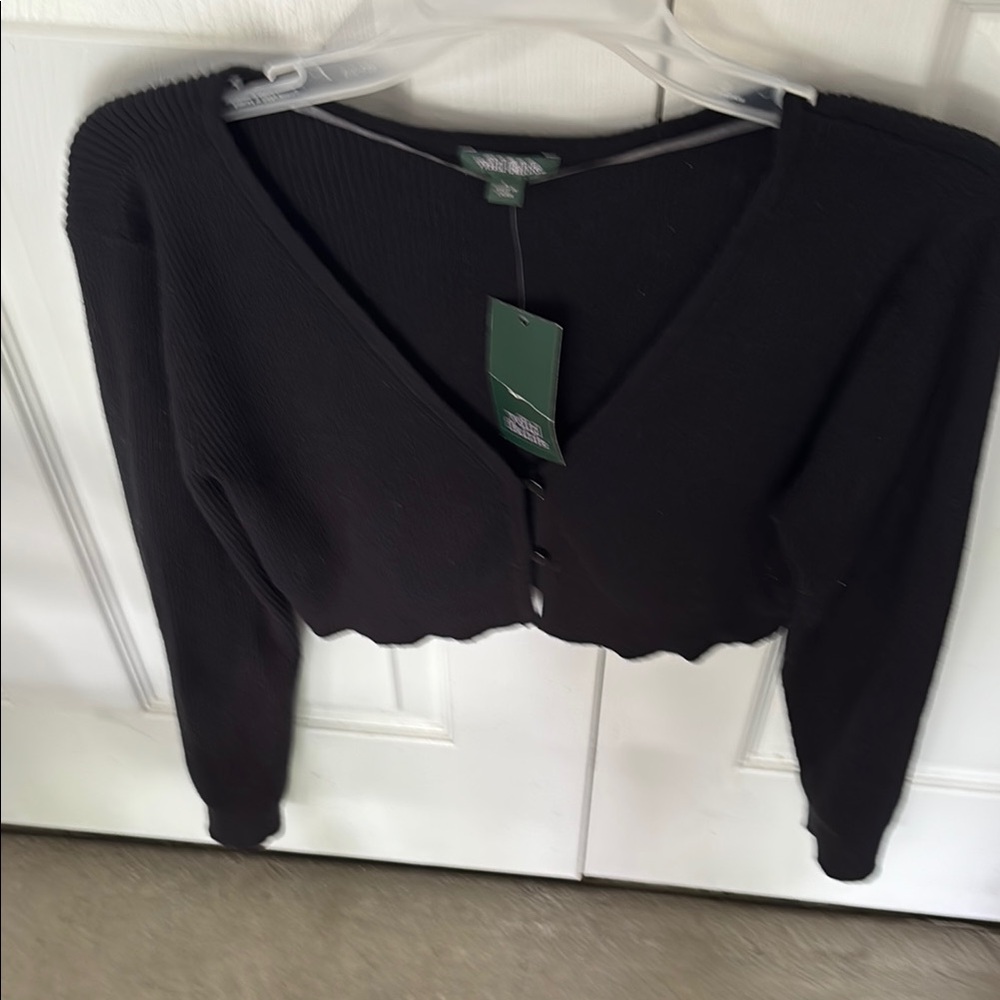 Wild Fable Black Knit Cardigan